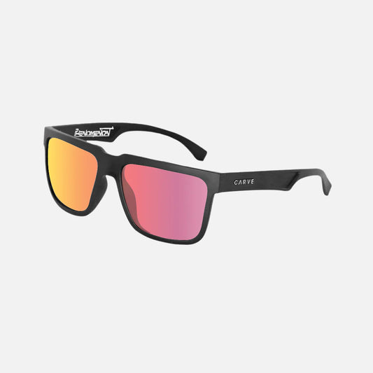 Phenomenon - Matte Black Frame Grey Red Iridium Lens
