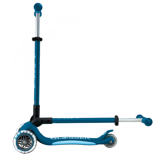 Globber Primo Foldable Plus Lights - Deep Blue