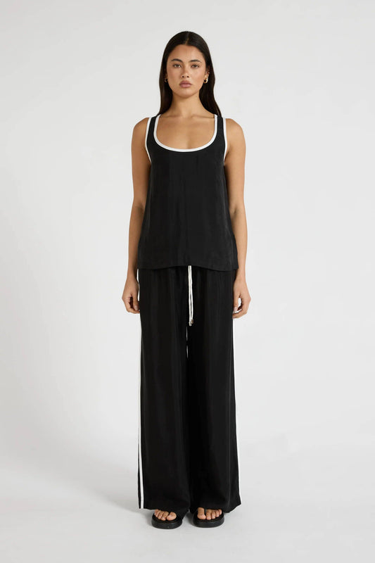 Cupro Contrast Tank