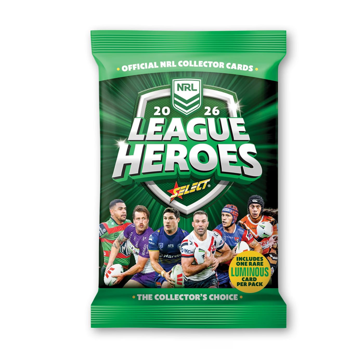 2026 NRL League Heroes Cards BOX - 36 Packs