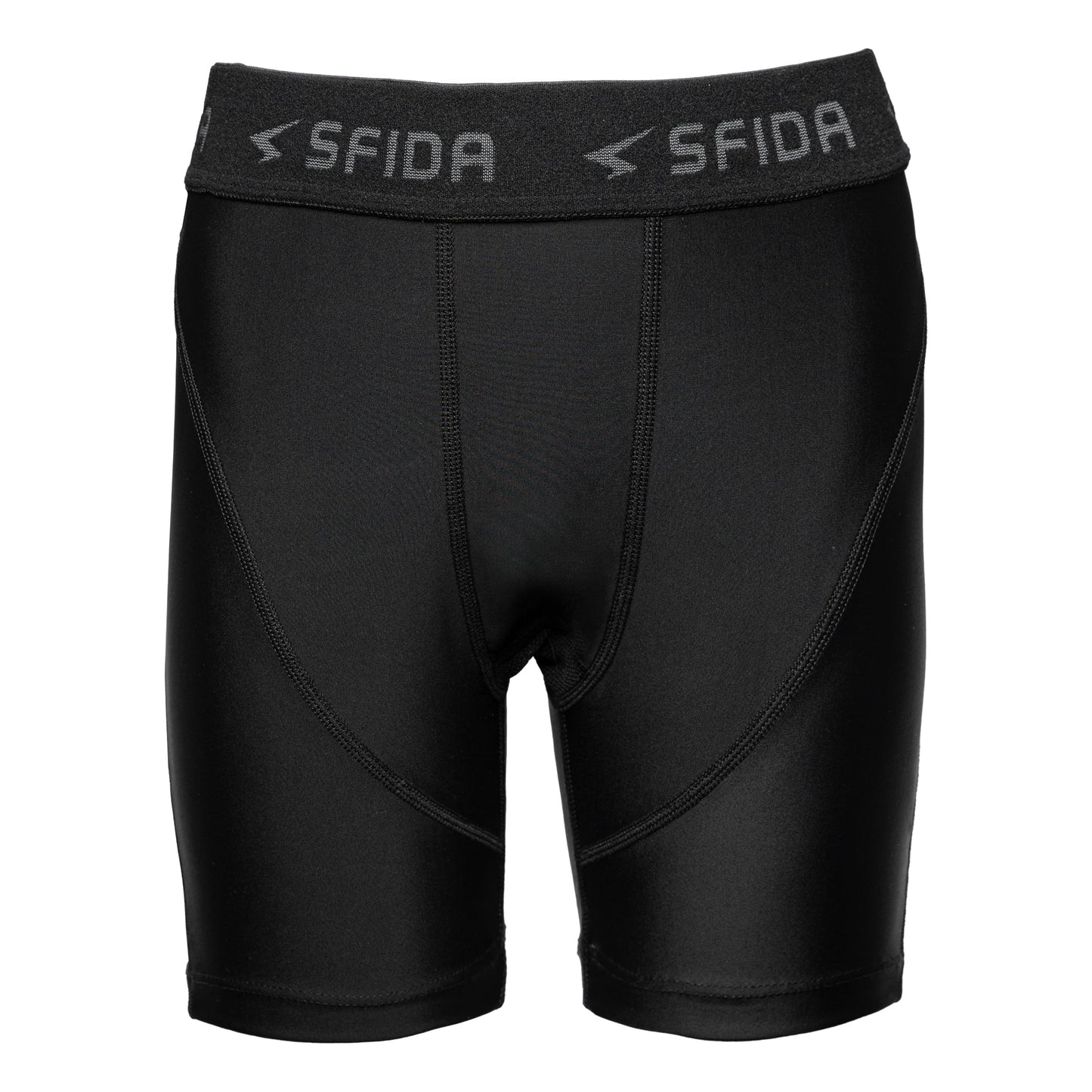Sfida Compression Boys Half Short - Black