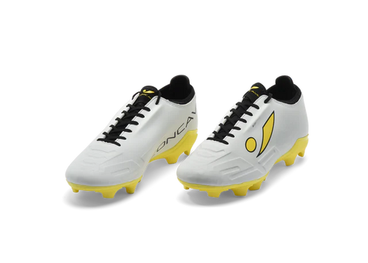Concave Halo Kids v2 Football Boot - White/Yellow/Black