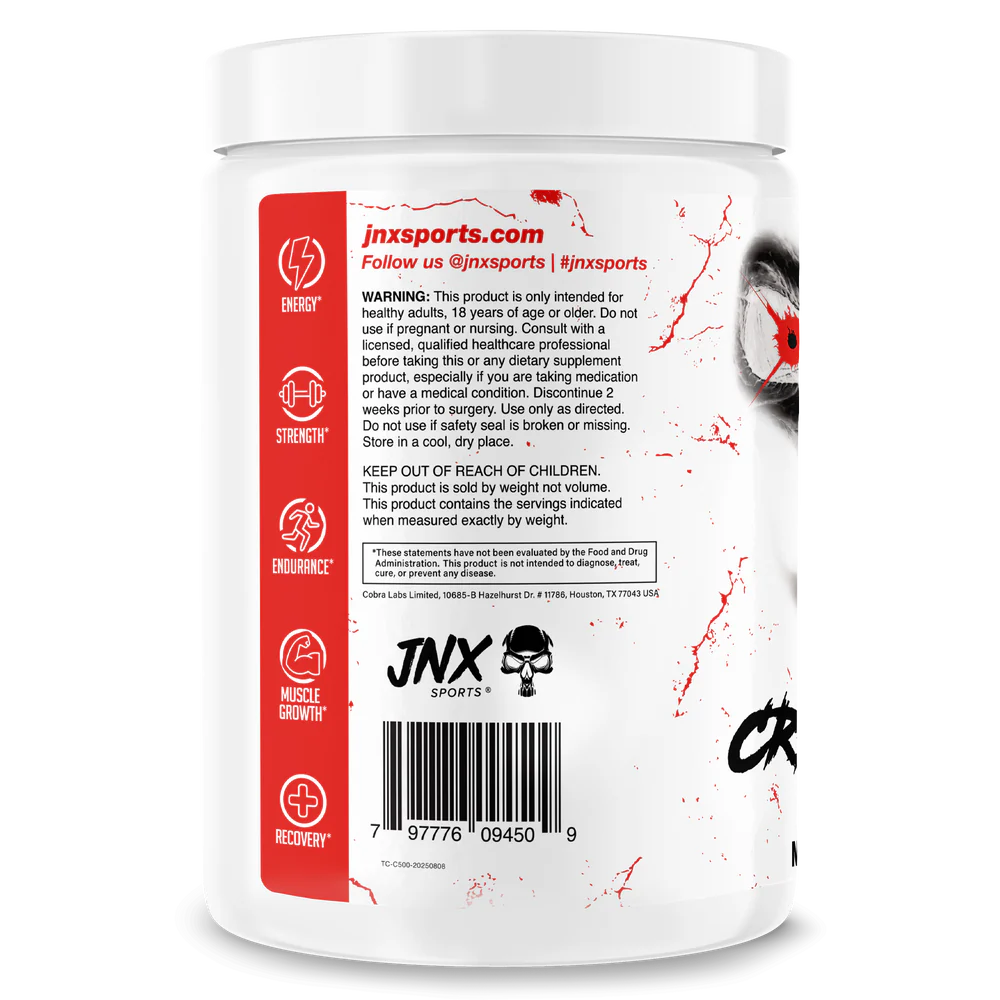 JNX The Curse! Creatine Monohydrate - Unflavoured (100 Serve)