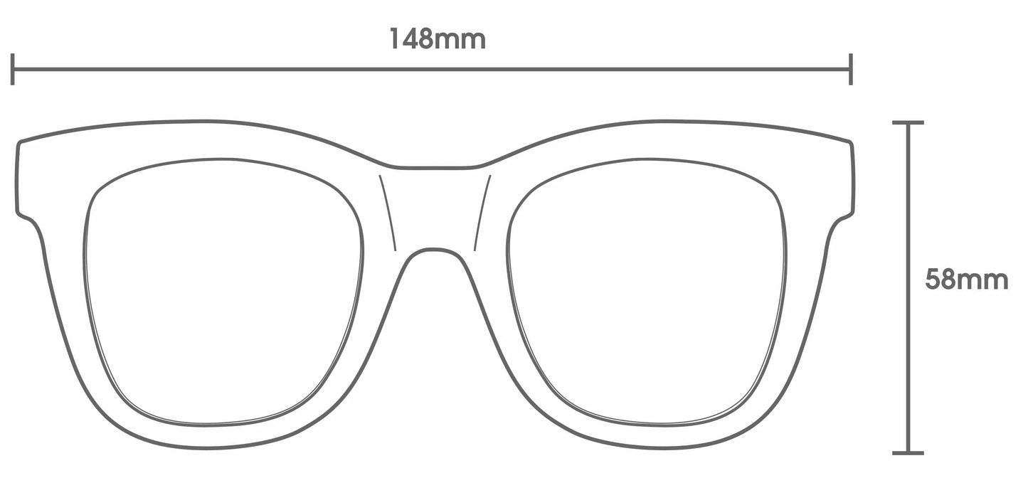 Elba - Gloss Black Dark Grey Polarized Lens
