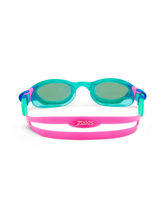 Zoggs Phantom 2.0 Junior Titanium Goggles - Turquoise/Pink/Mirror