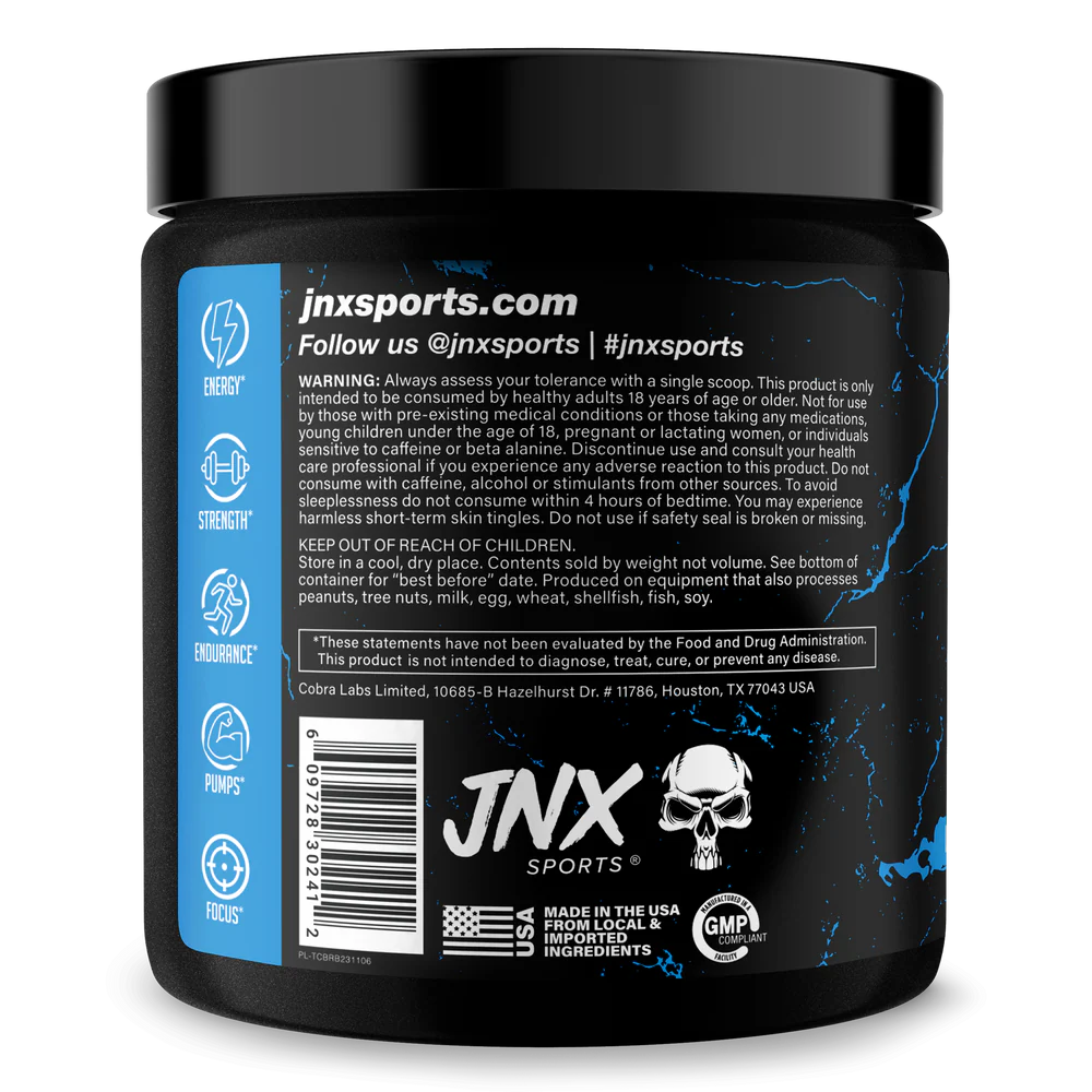 JNX The Curse! Pre Workout - Blue Raspberry