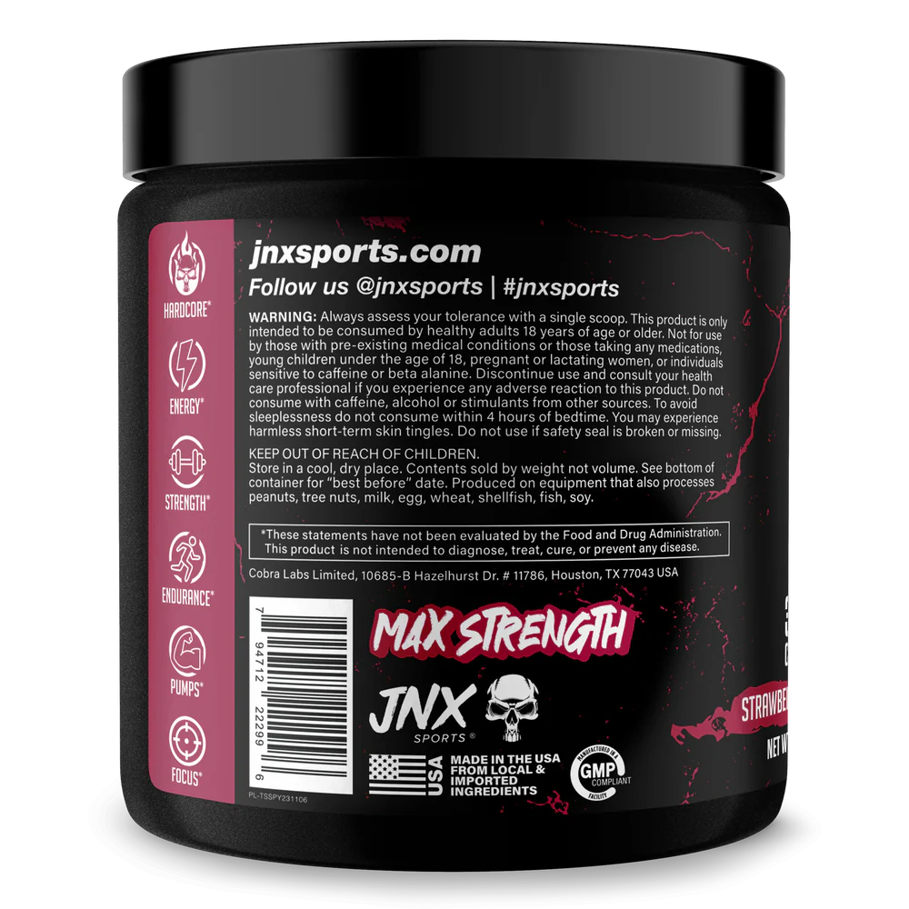 JNX The Shadow! Pre Workout - Strawberry Pineapple