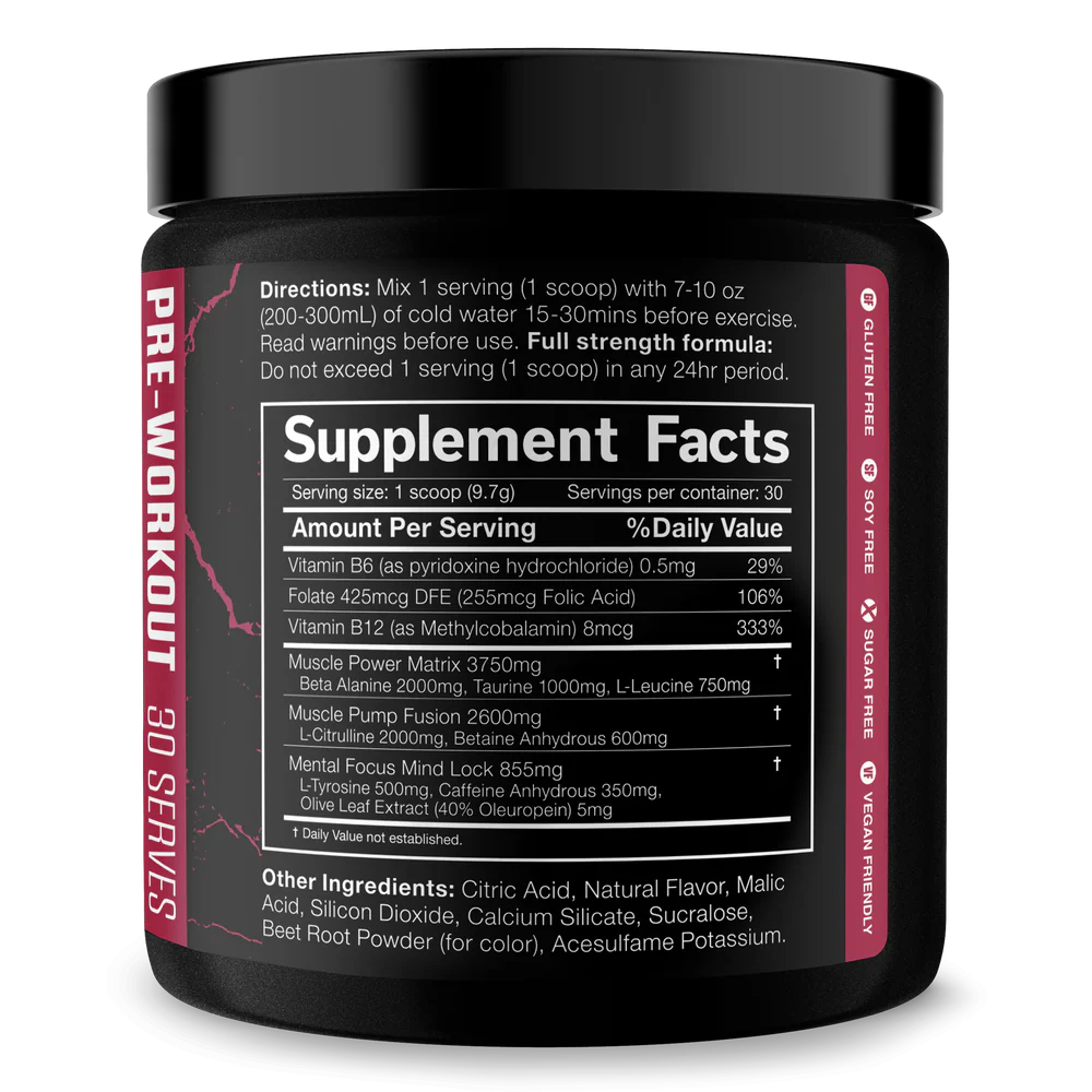 JNX The Shadow! Pre Workout - Green Apple