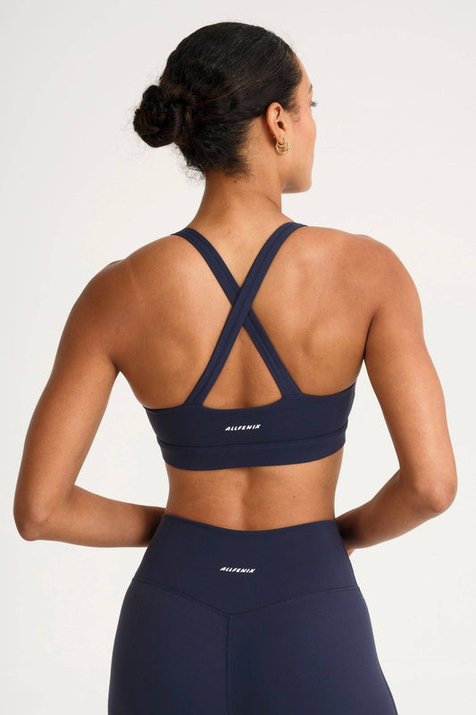 ALLFENIX CloudCore Cross Over Core Sports Bra - Navy