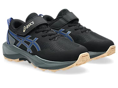 Asics Pre Venture 11 PS Kids Running (Velcro) - Black/Asics Blue
