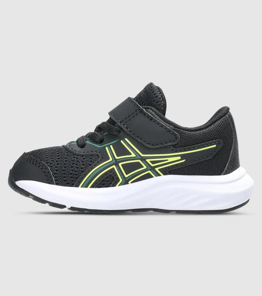 Asics Gel Contend 9 Kids TS School Yard - Black/Jasper Green