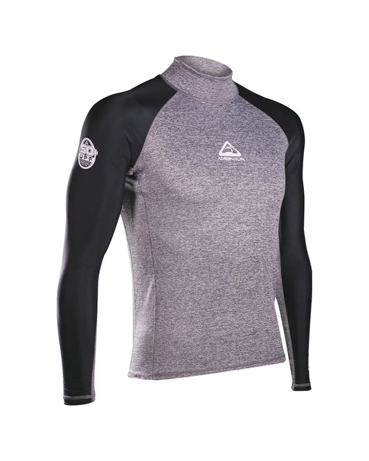 Adrenalin Adult Beach Rash Vest Long Sleeve - Grey