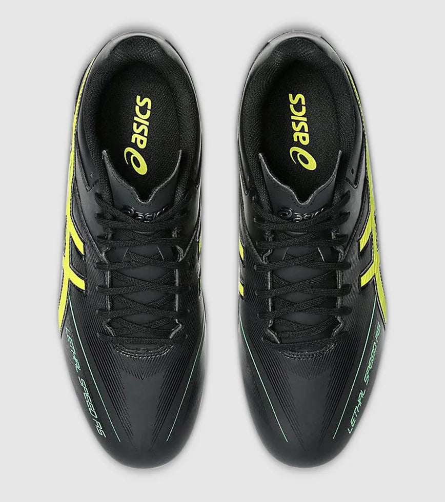 Asics Lethal Speed RS Football Boot - Black/Lemon Spark