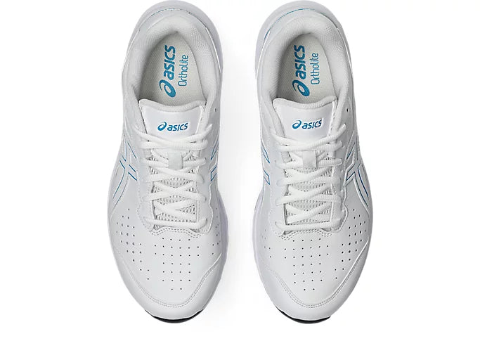 Asics GT-1000 Leather 2 Mens (4E Extra Wide) - White/Aegean Blue