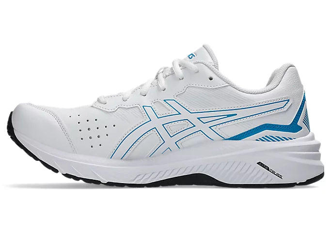 Asics GT-1000 Leather 2 Mens (4E Extra Wide) - White/Aegean Blue