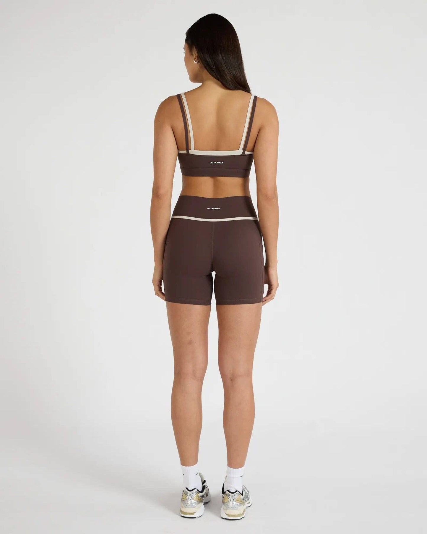 ALLFENIX CloudCore Contrast 5" Pocket Bike Short - Espresso/Stone