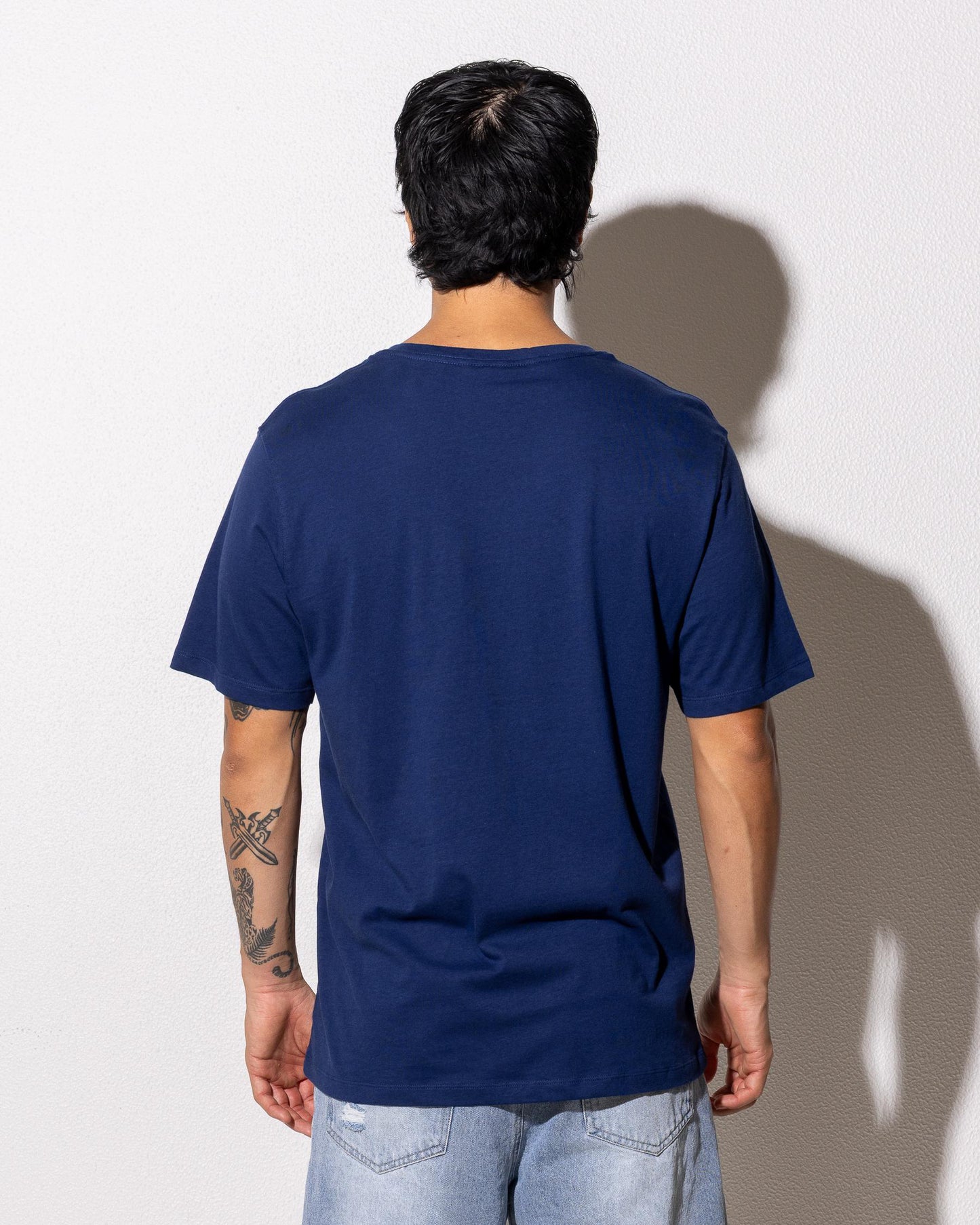 Champion Puff C-Logo Tee - Navy