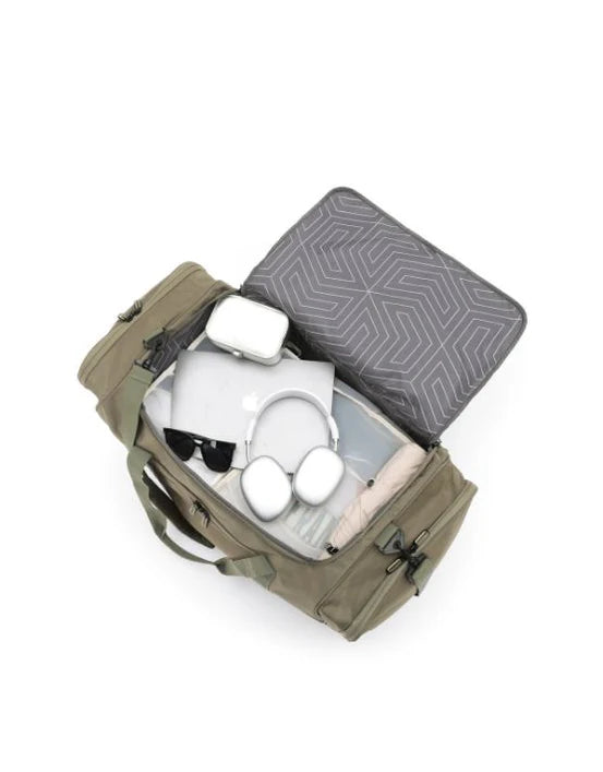 Tosca Large 85cm Split Compartment Wheel Bag - Khaki