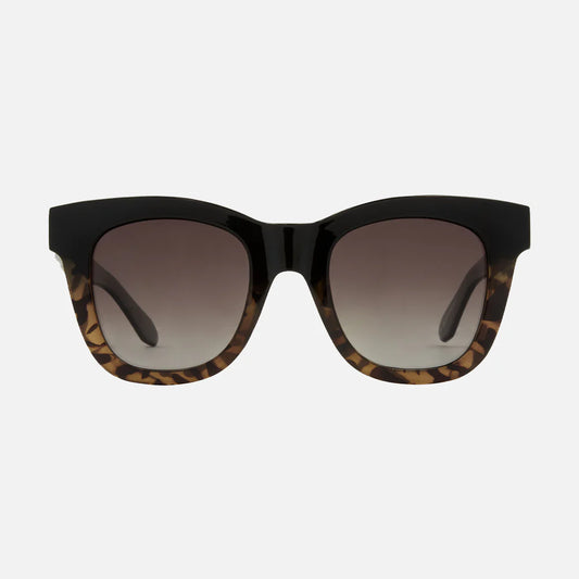 Elba - Black/Milky Tort Gradient Brown Polarized Lens