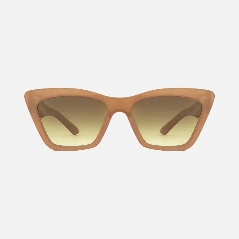 Tahoe - Gloss Translucent Nude Frame with Gradient Brown Lens