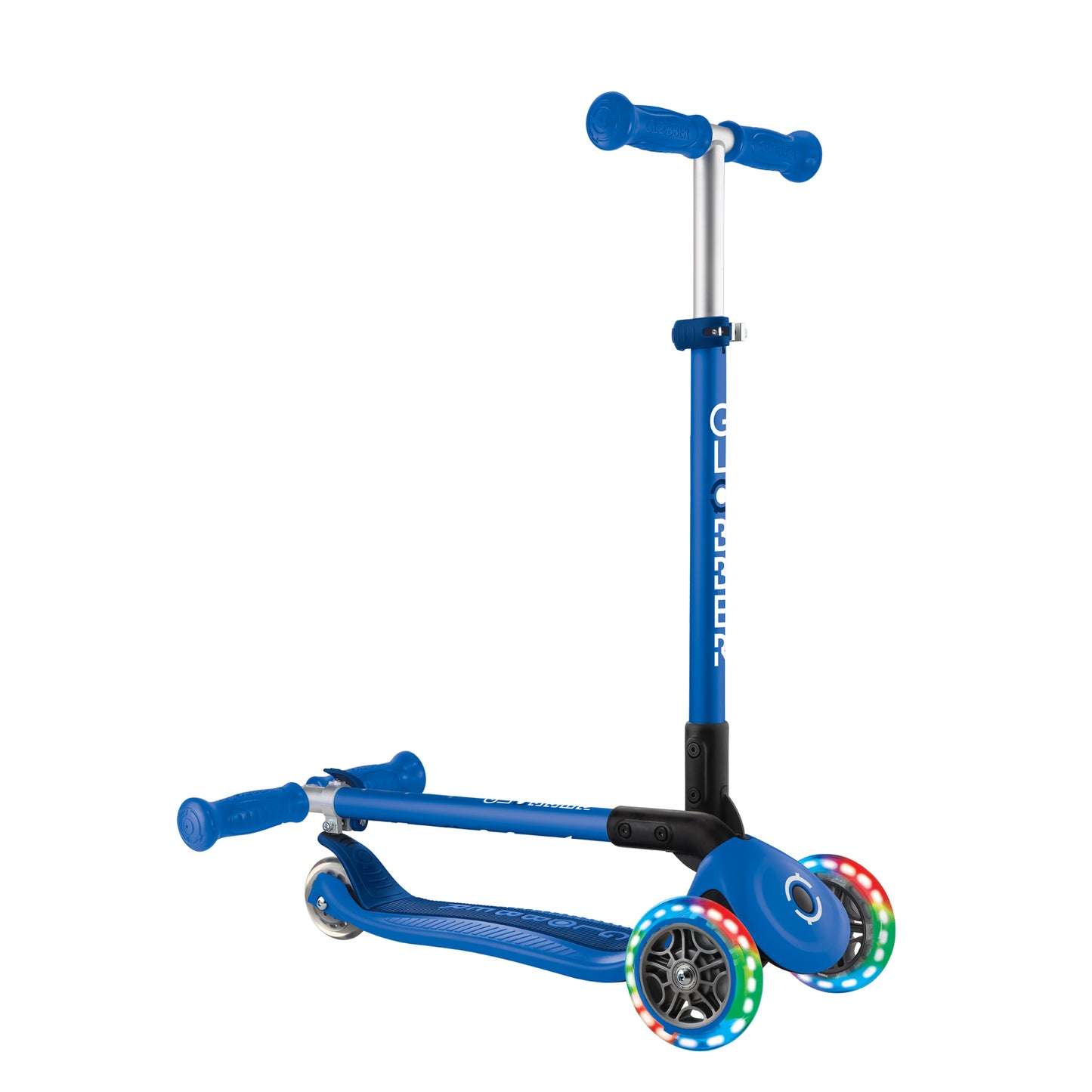 Globber Primo Foldable Lights - Navy Blue