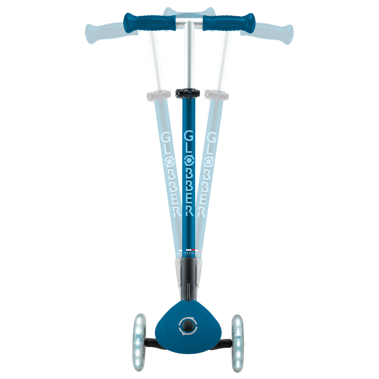 Globber Primo Foldable Plus Lights - Deep Blue