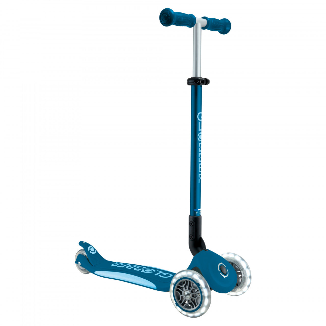 Globber Primo Foldable Plus Lights - Deep Blue