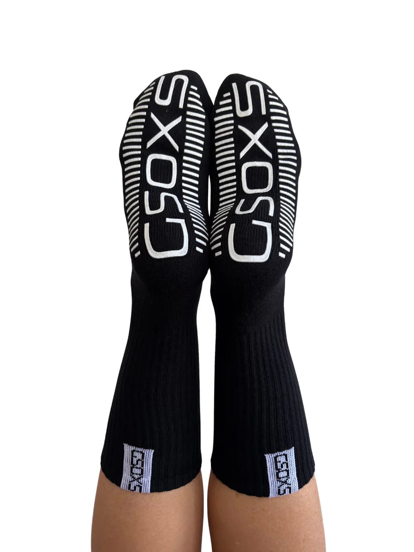 GSOXS Black Athletic Grip Sock - Large