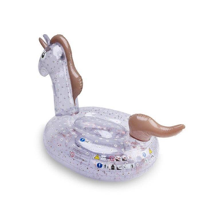 Swim Essentials Inflatable Ride On - Daisy Flowers Unicorn, 130cm