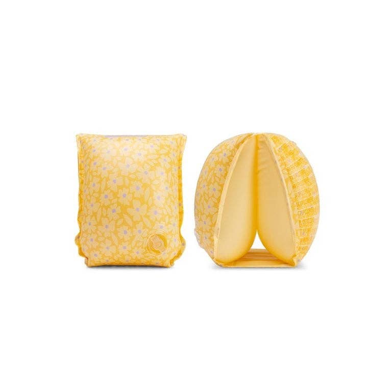 Swim Essentials Inflatable Arm Bands Flowers Yellow, 0-2 yrs
