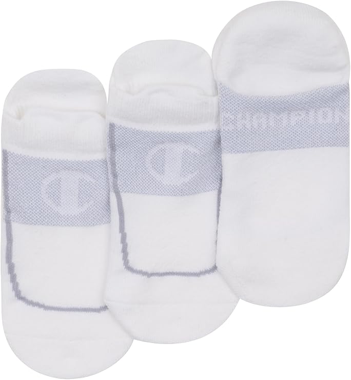 Campion Legacy C-Fit No Show Socks 3pk - White