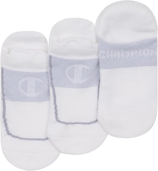 Campion Legacy C-Fit No Show Socks 3pk - White
