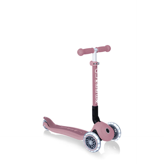 Globber Junior Foldable Lights Ecologic- Berry (2+yrs)