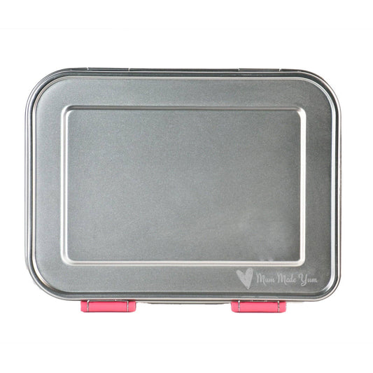 Mighty Stainless Steel 3-Compartment Lunchbox - Pink