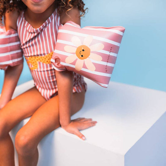 Swim Essentials Inflatable Arm Bands - Daisy Flower, 2-6 yrs