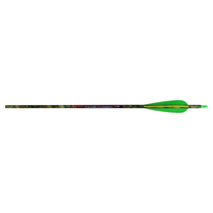 Patriot Carbon "Straight Fletch" Camo/Green/Yellow - 350 Spine