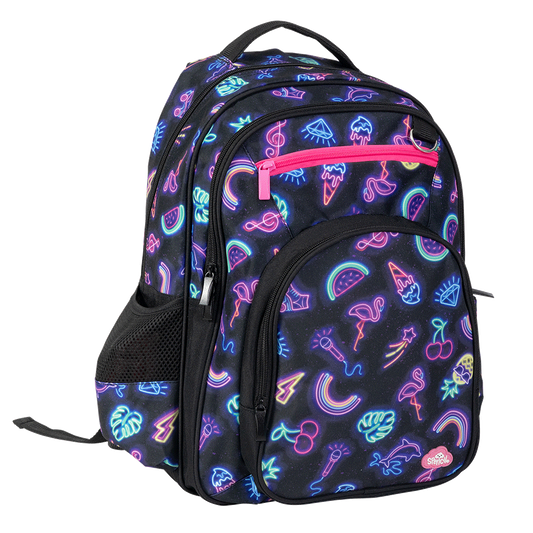 Big Kids Backpack - Neon Party