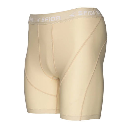 Sfida Compression Mens Half Short - Cream