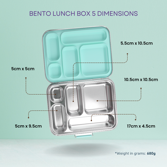 Stainless Steel Bento Lunch Box 5 - Limoncello
