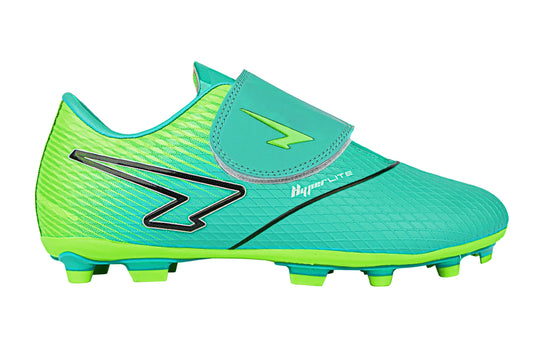 Equaliser Junior Football Boots (Velcro) - Aqua/Lime