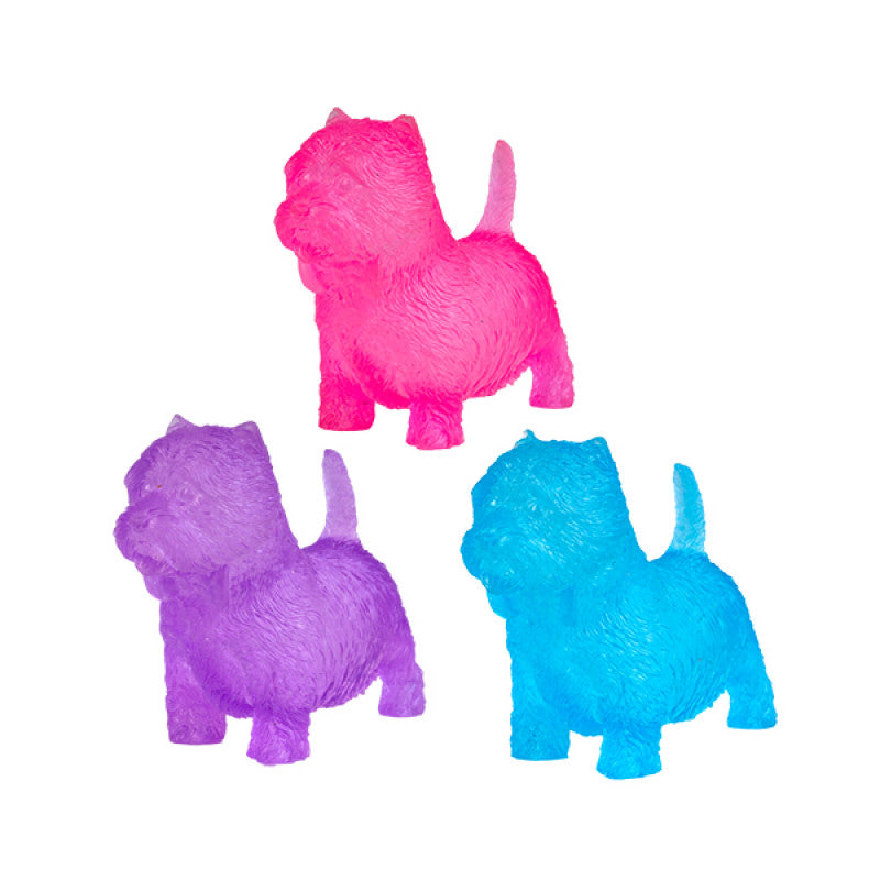 Smoosho's Super Squeeze Glow-in-the-dark White Terrier