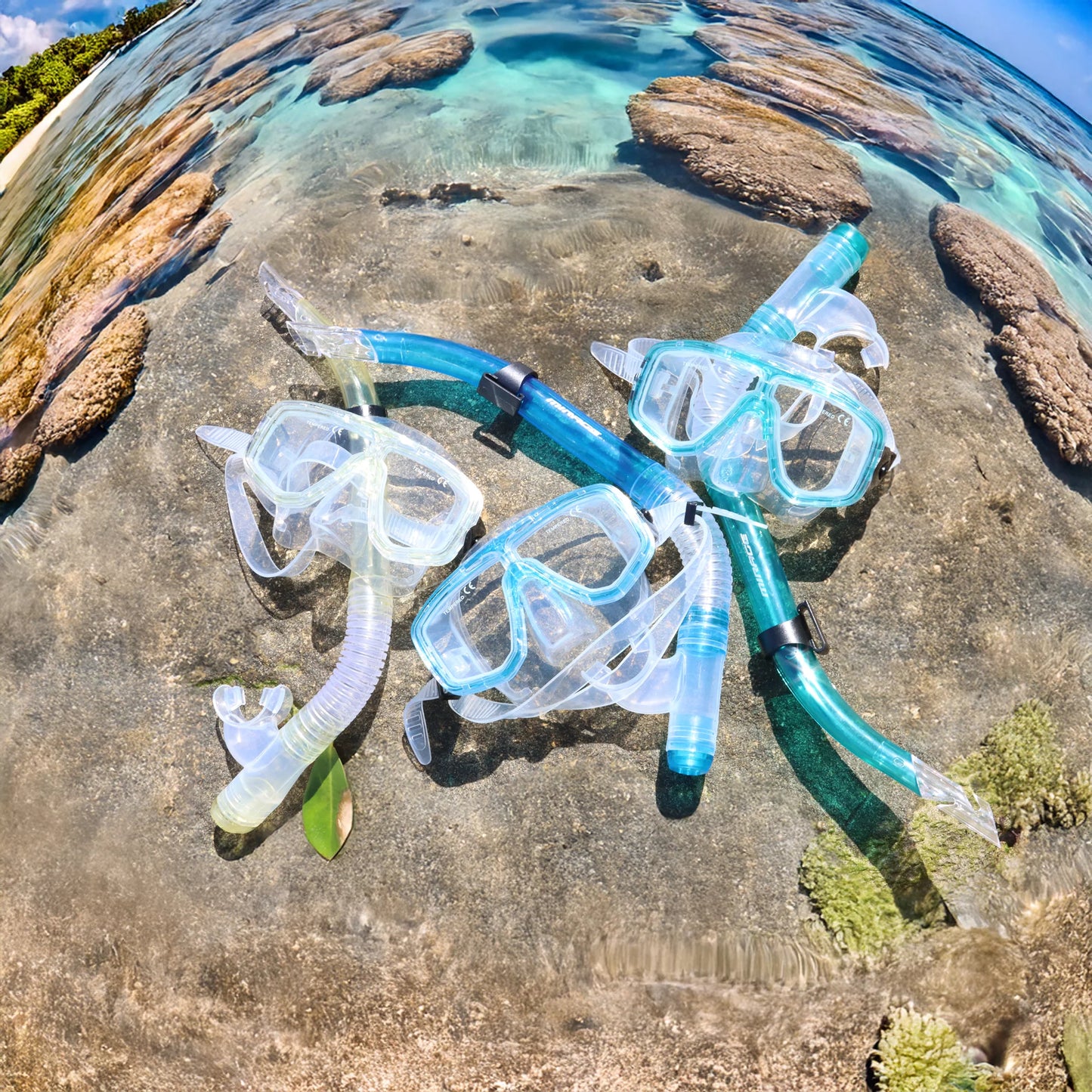 Mirage Cruise Adult Mask and Snorkel Set - Blue