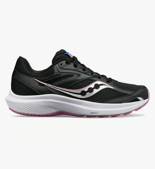 Saucony Cohesion 17 Womens Running (wide) - Black/Orchid