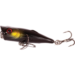 JAZLures Popper Tail 45 - C03 Crystal Black