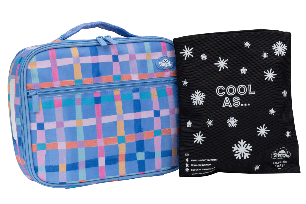 Big Cooler Lunch Bag - Pastel Plaid