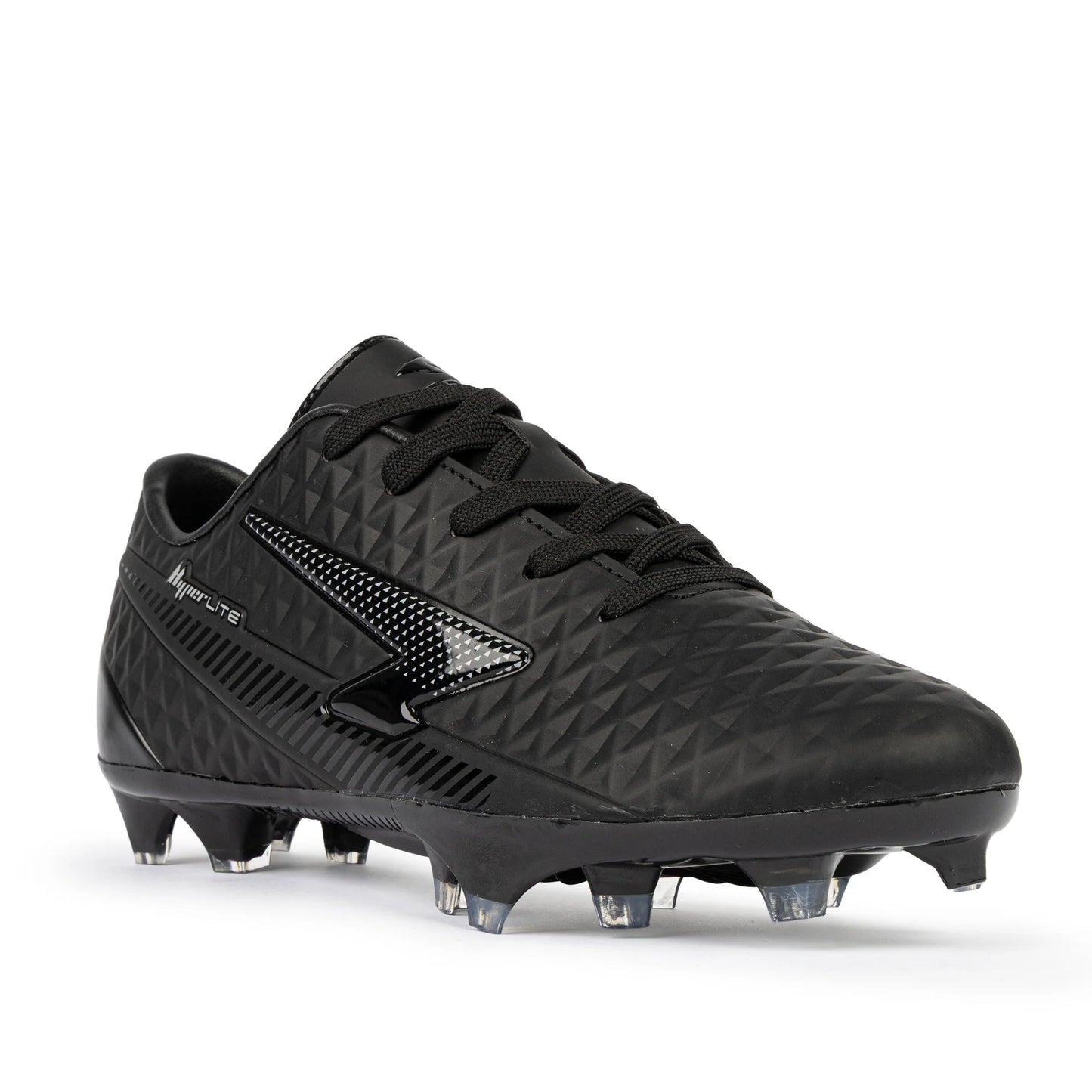 Sfida Rizz Senior Football Boots - Black/Black Wide Fit