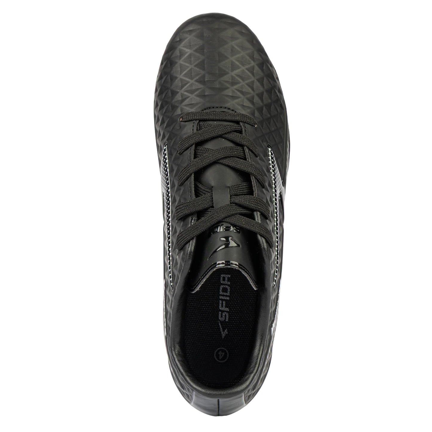 Sfida Rizz Senior Football Boots - Black/Black Wide Fit