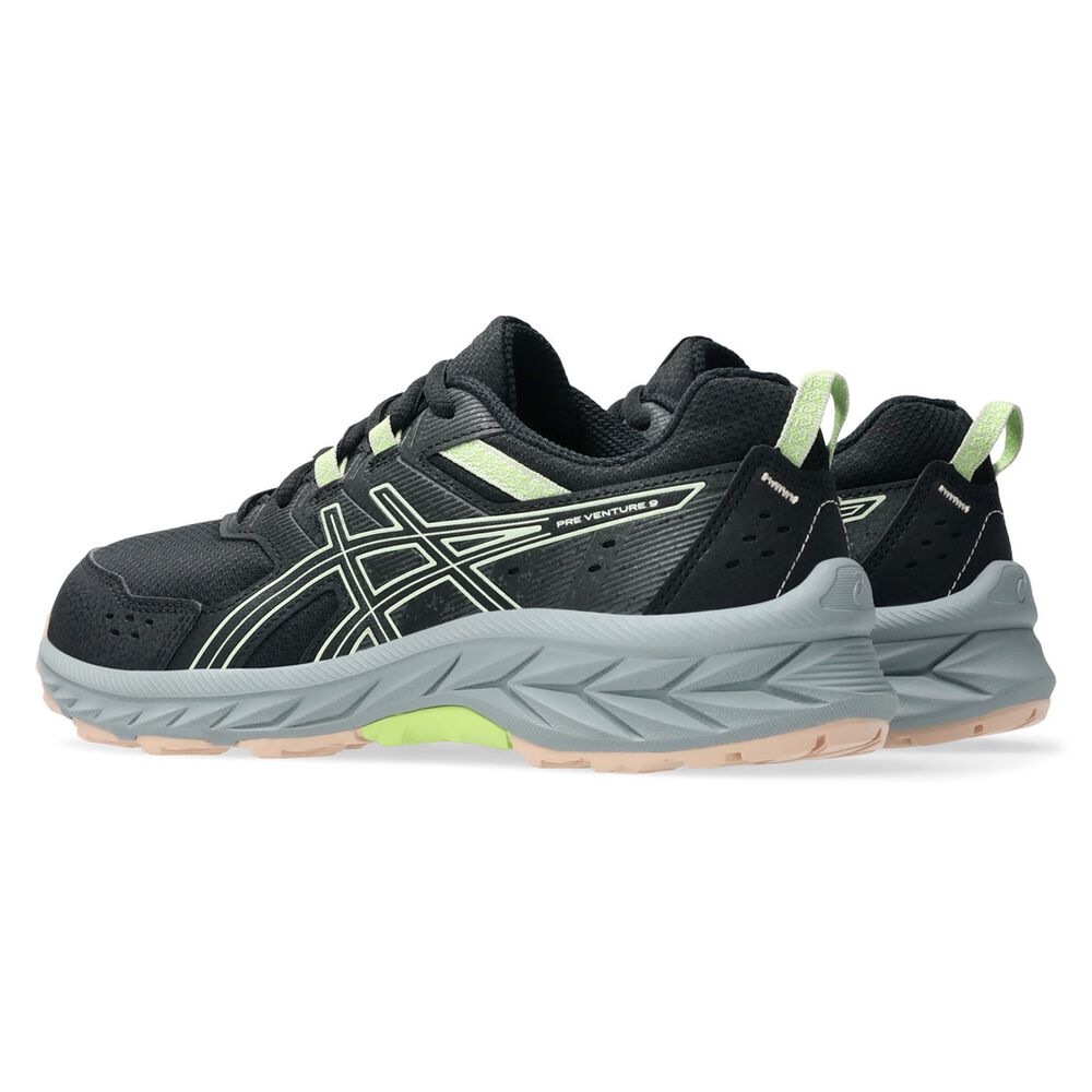 Asics Pre Venture 9 GS Kids Running - Black/Whisper Green