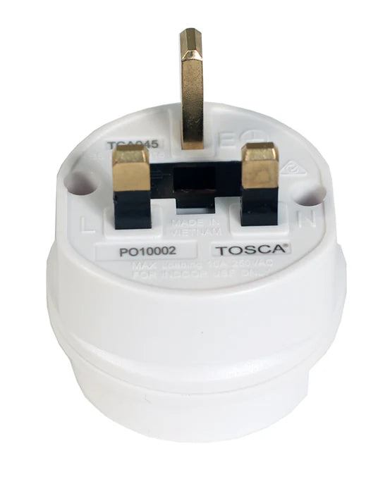 Tosca Travel Adapter for UK & Hong Kong