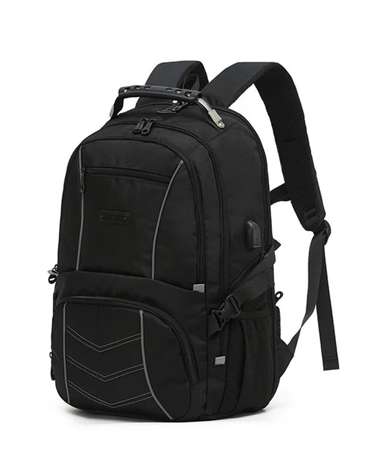 Tosca Deluxe Laptop Backpack - Black Stitch